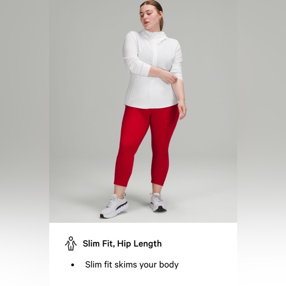 NWT Lululemon Mist Over Hooded Windbreaker White Size 4 - Picture 8 of 15